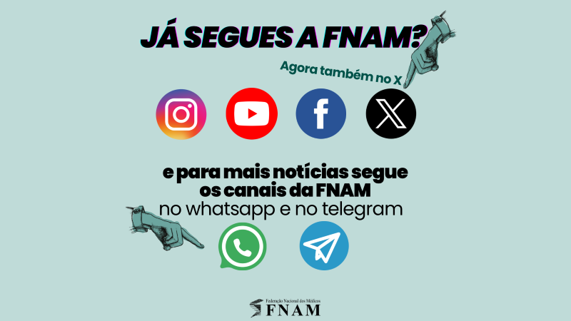 Novos canais WAP e Telegram da FNAM